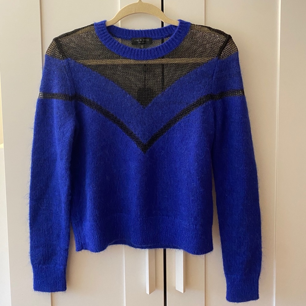 Rag & Bone Blue & Black Sweater - never worn!